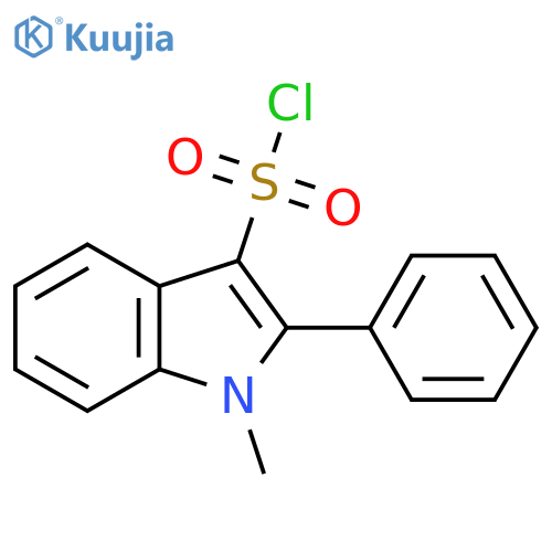 1-methyl-2-phenyl-1H-indole-3-sulfonyl chloride structure