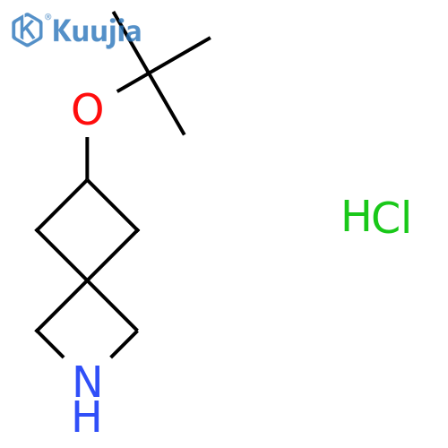 6-(tert-butoxy)-2-azaspiro3.3heptane hydrochloride structure