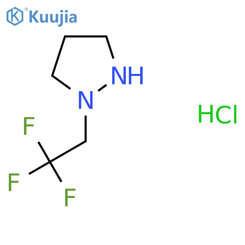 1-(2,2,2-Trifluoroethyl)pyrazolidine hydrochloride structure