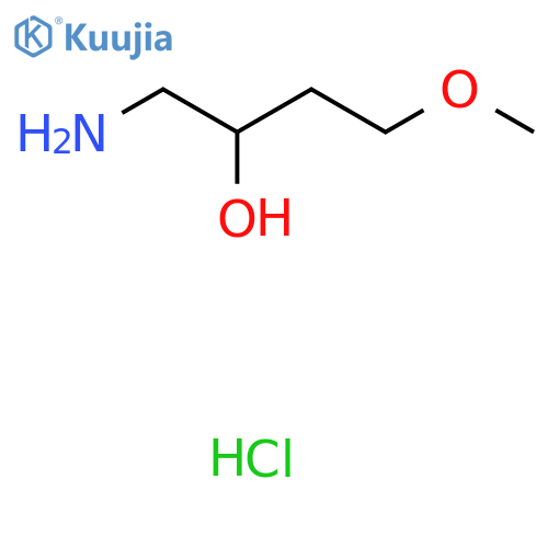 1-amino-4-methoxybutan-2-ol hydrochloride structure
