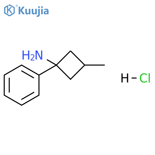 3-methyl-1-phenylcyclobutan-1-amine hydrochloride, Mixture of diastereomers structure