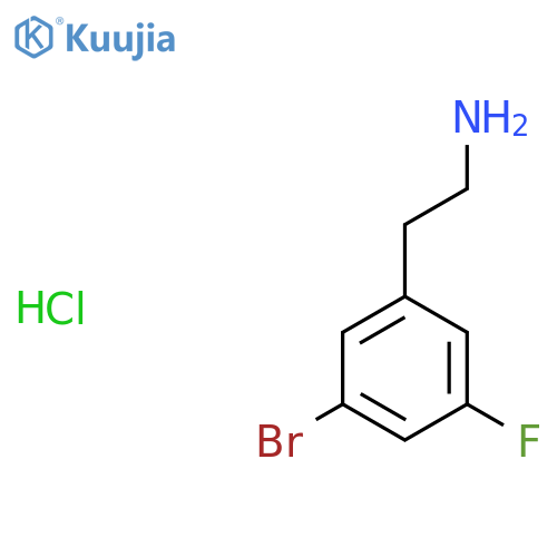 2-(3-bromo-5-fluorophenyl)ethan-1-amine hydrochloride structure