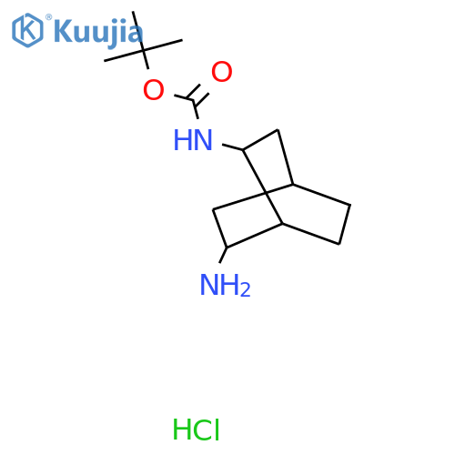 tert-butyl N-{6-aminobicyclo[2.2.2]octan-2-yl}carbamate hydrochloride structure