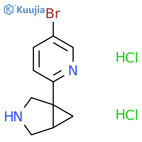 1-(5-bromopyridin-2-yl)-3-azabicyclo3.1.0hexane dihydrochloride structure