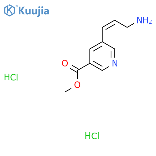 Methyl 5-[(Z)-3-aminoprop-1-enyl]pyridine-3-carboxylate;dihydrochloride structure