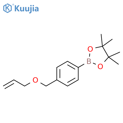 1,3,2-Dioxaborolane, 4,4,5,5-tetramethyl-2-[4-[(2-propen-1-yloxy)methyl]phenyl]- structure