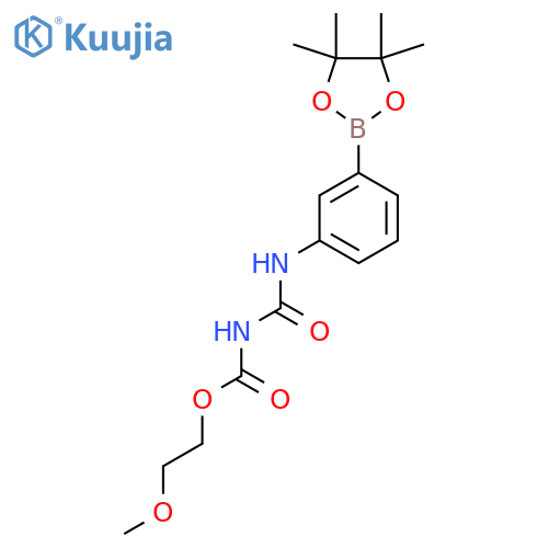 3-(3-((2-Methoxyethoxy)carbonyl)ureido)phenylboronic acid pinacol ester structure