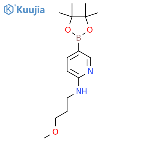 N-(3-Methoxypropyl)-5-(tetramethyl-1,3,2-dioxaborolan-2-yl)pyridin-2-amine structure