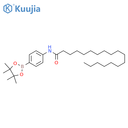 N-[4-(Tetramethyl-1,3,2-dioxaborolan-2-yl)phenyl]octadecanamide structure
