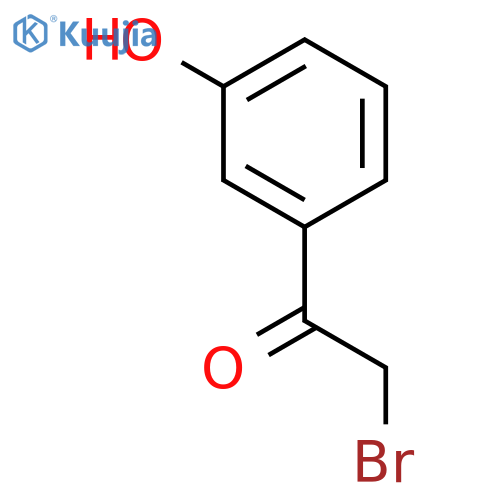 2-Bromo-3'-hydroxyacetophenone structure