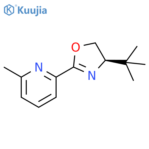 (R)-4-(tert-Butyl)-2-(6-methylpyridin-2-yl)-4,5-dihydrooxazole structure