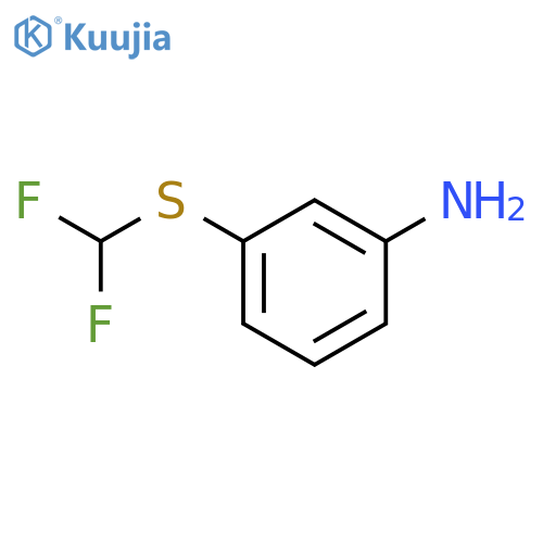 3-(difluoromethyl)sulfanylaniline structure