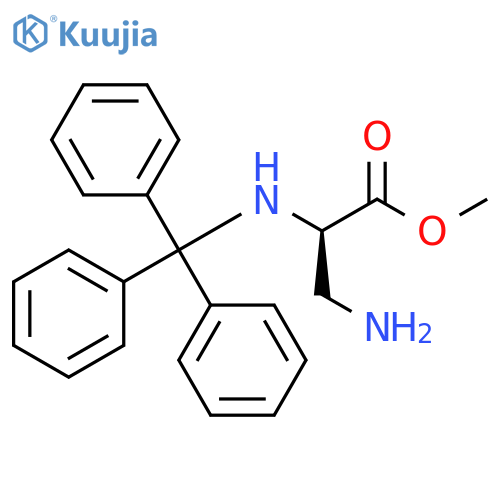 (R)-3-Amino-2-(trityl-amino)-propionic acid methyl ester structure