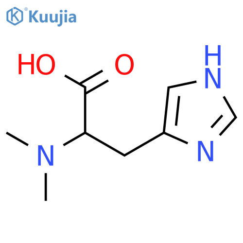 (2S)-2-(dimethylamino)-3-(1H-imidazol-5-yl)propanoic acid structure