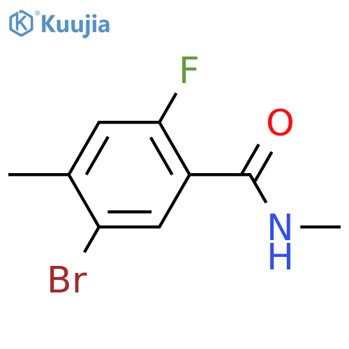 5-Bromo-2-fluoro-N,4-dimethylbenzamide structure