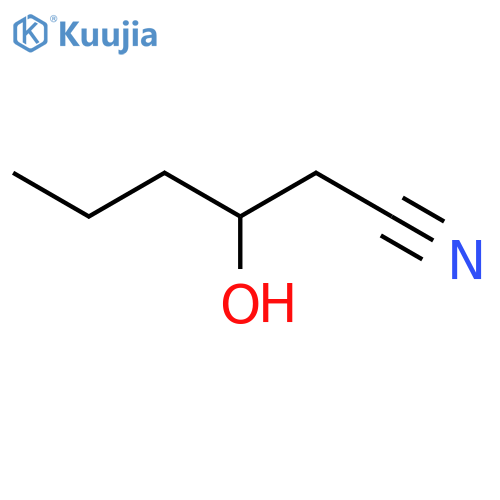 3-Hydroxyhexanenitrile structure