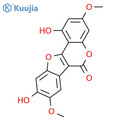 4,2'-Epoxy-5,4'-dihydroxy-7,5'-dimethoxy-3-phenylcoumarin structure