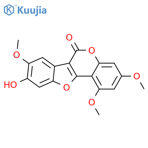 1,3,8,9-Tetrahydroxycoumestan; 1,3,8-Tri-Me ether structure