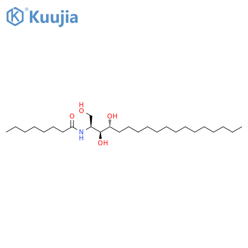 N-[(1S,2S,3R)-2,3-dihydroxy-1-(hydroxymethyl)heptadecyl]-octanamide structure