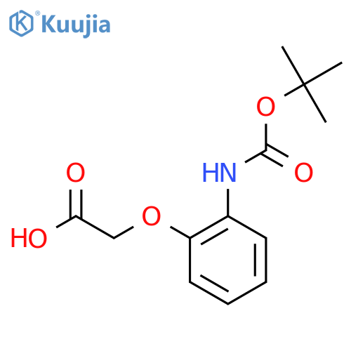 2-(2-{(tert-butoxy)carbonylamino}phenoxy)acetic acid structure