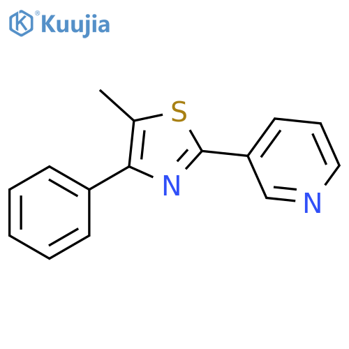 5-Methyl-4-phenyl-2-(3-pyridyl)thiazole structure