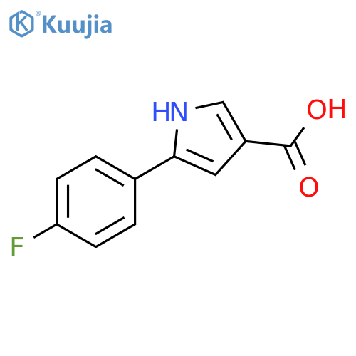 5-(4-Fluorophenyl)-1H-pyrrole-3-carboxylic Acid structure
