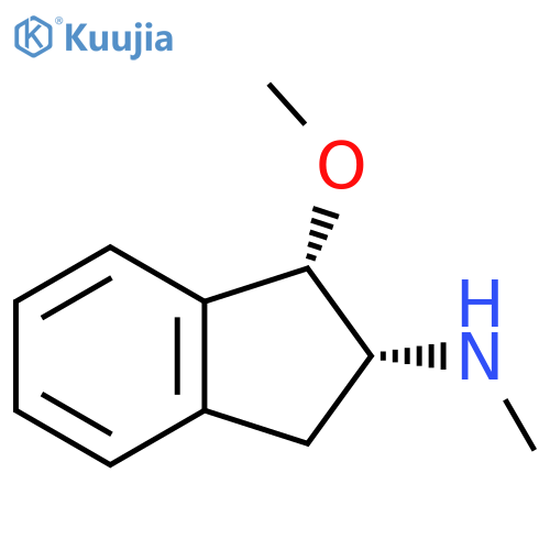 rac-(1R,2S)-1-methoxy-N-methyl-2,3-dihydro-1H-inden-2-amine structure