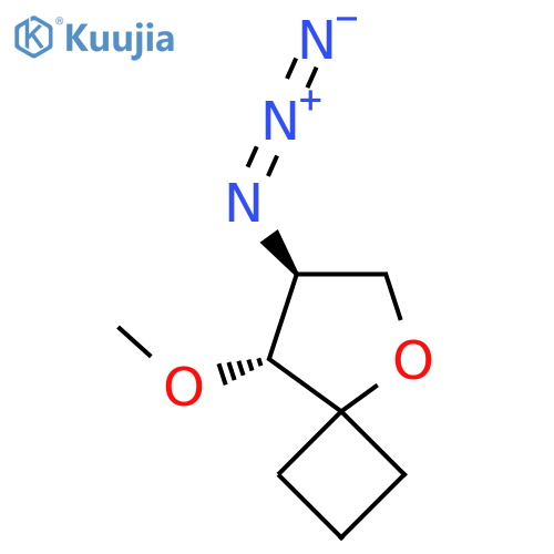 rac-(7R,8S)-7-azido-8-methoxy-5-oxaspiro3.4octane, trans structure