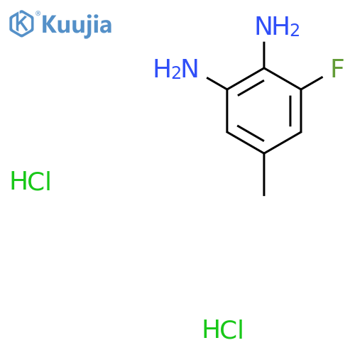 3-fluoro-5-methylbenzene-1,2-diamine dihydrochloride structure