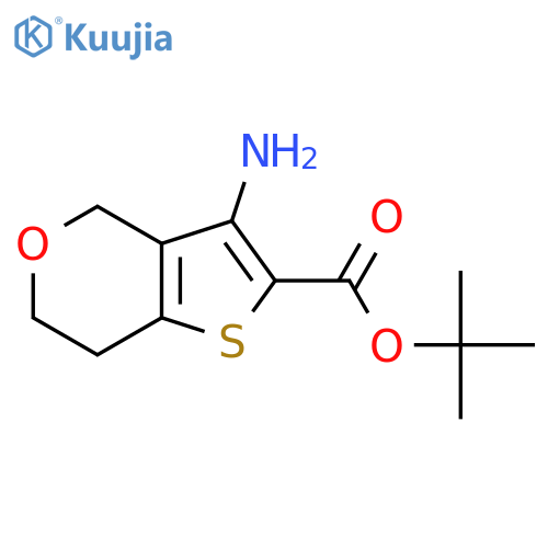 tert-butyl 3-amino-4H,6H,7H-thieno3,2-cpyran-2-carboxylate structure