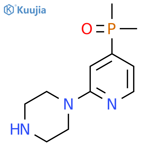 1-4-(dimethylphosphoryl)pyridin-2-ylpiperazine structure
