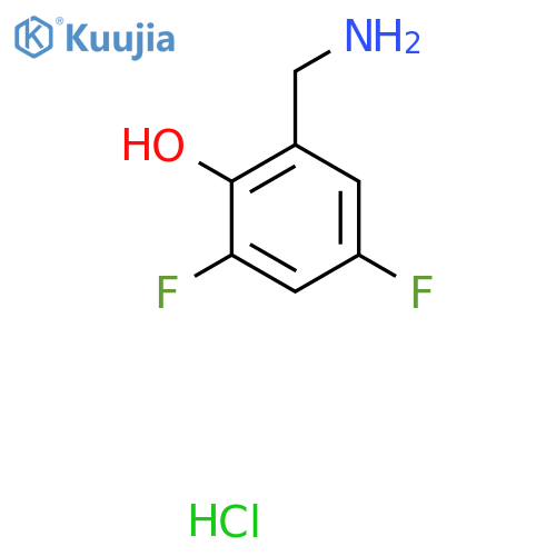 2-(Aminomethyl)-4,6-difluorophenol hydrochloride structure