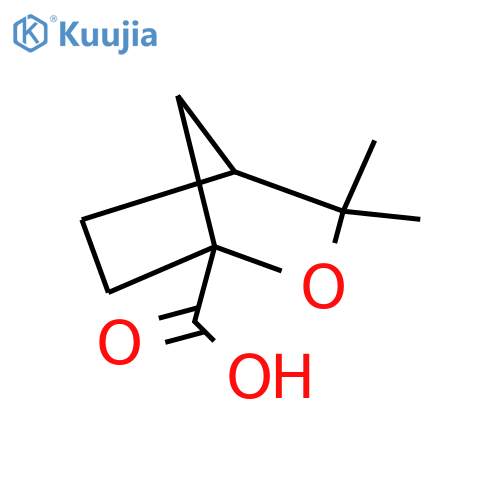 3,3-dimethyl-2-oxabicyclo2.2.1heptane-1-carboxylic acid structure
