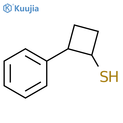 2-phenylcyclobutane-1-thiol, Mixture of diastereomers structure
