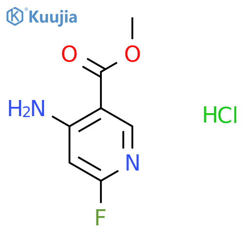 Methyl 4-amino-6-fluoropyridine-3-carboxylate hydrochloride structure