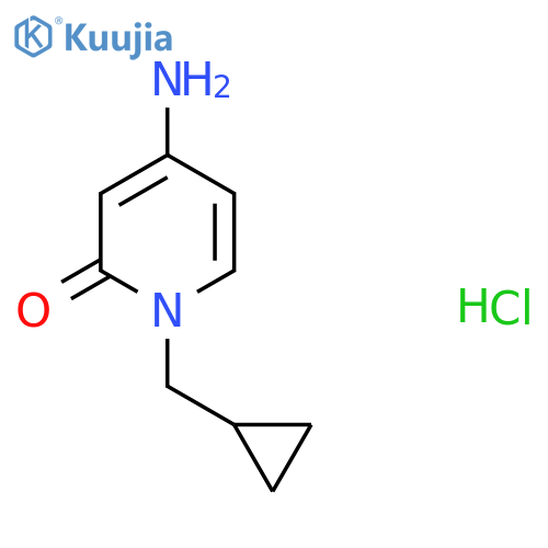 4-amino-1-(cyclopropylmethyl)-1,2-dihydropyridin-2-one hydrochloride structure