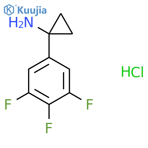 1-(3,4,5-trifluorophenyl)cyclopropan-1-amine hydrochloride structure