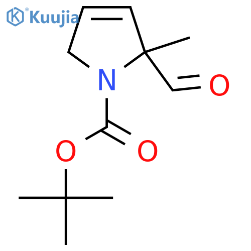 Tert-butyl 5-formyl-5-methyl-2H-pyrrole-1-carboxylate structure