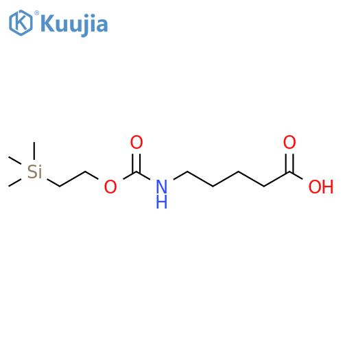 Pentanoic acid, 5-[[[2-(trimethylsilyl)ethoxy]carbonyl]amino]- structure