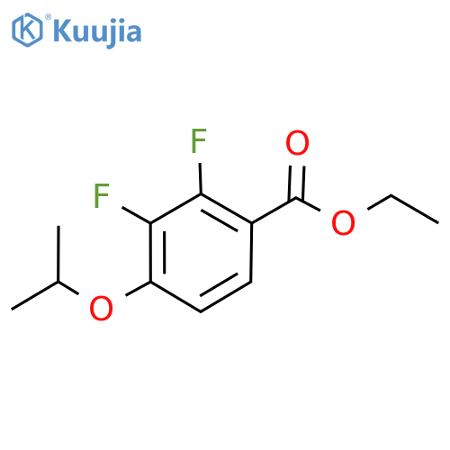 Benzoic acid, 2,3-difluoro-4-(1-methylethoxy)-, ethyl ester structure