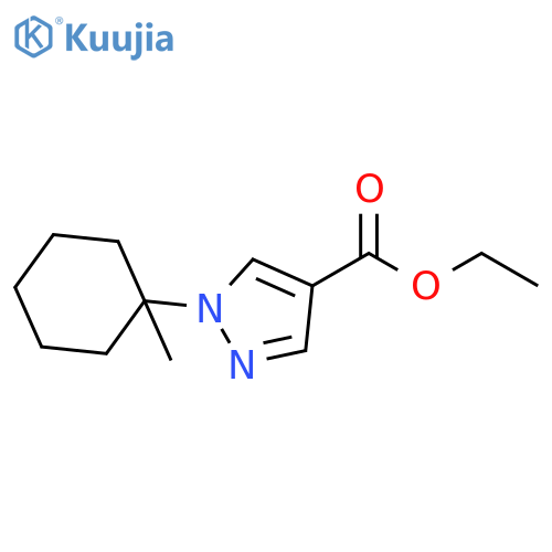 ethyl 1-(1-methylcyclohexyl)pyrazole-4-carboxylate structure