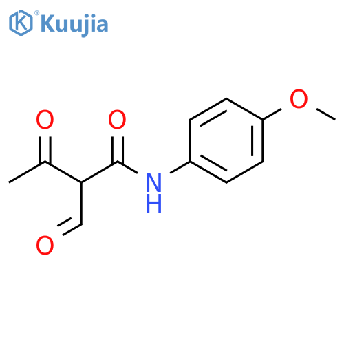 Butanamide,2-formyl-N-(4-methoxyphenyl)-3-oxo- structure
