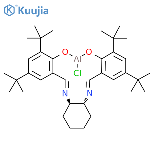 (R,R)-N,N'-Bis(3,5-dibutylsalicylidene)-1,2-cyclohexanediaminoaluminum(III) Chloride structure