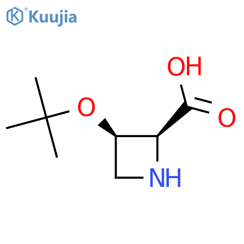 (2S,3R)-3-(tert-butoxy)azetidine-2-carboxylic acid structure