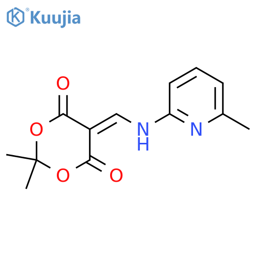 2,2-dimethyl-5-{[(6-methylpyridin-2-yl)amino]methylidene}-1,3-dioxane-4,6-dione structure