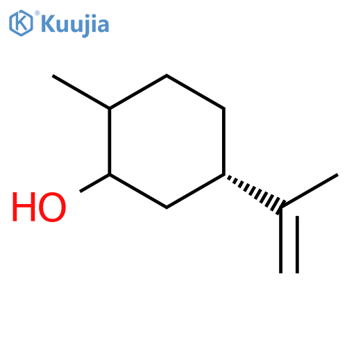 (5S)-2-methyl-5-(prop-1-en-2-yl)cyclohexan-1-ol structure