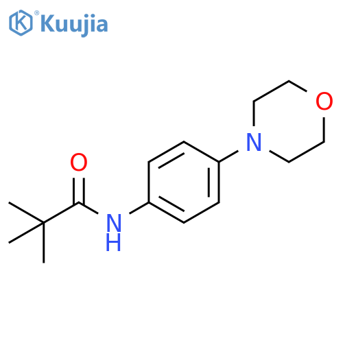 2,2-dimethyl-N-[4-(morpholin-4-yl)phenyl]propanamide structure