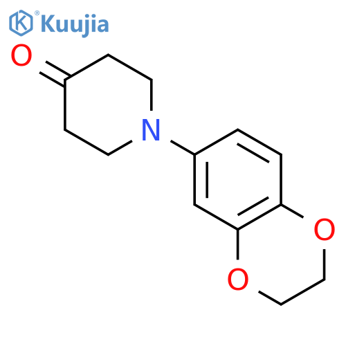 1-(2,3-Dihydrobenzob1,4dioxin-6-yl)-4-piperidone structure