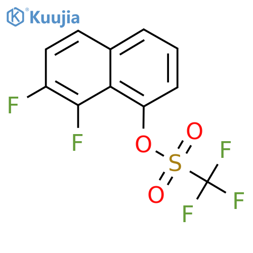 (7,8-Difluoro-1-naphthyl) trifluoromethanesulfonate structure