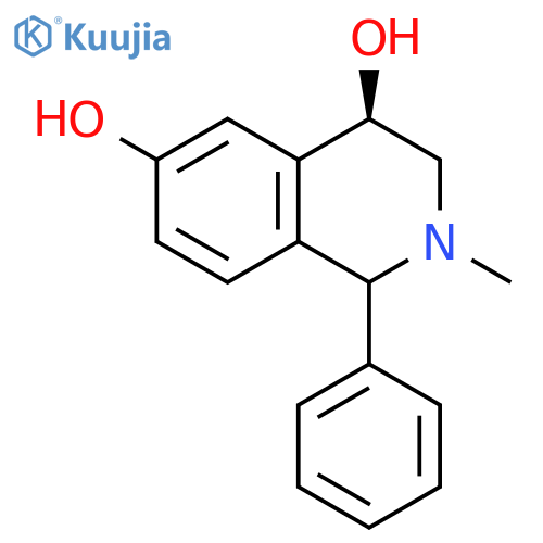 (4R)-4,6-Dihydroxy-2-methyl-1-phenyl-1,2,3,4-tetrahydroisoquinoline structure